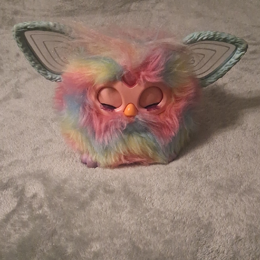 Plush Pastel Rainbow Stuffed Animal - Colorful Fuzzy Toy